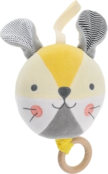 Melodischer Hasen-Ball PETIT COLLAGE aus Bio-Baumwolle