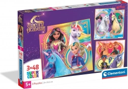 Puzzle Einhorn-Akademie 3×48 Teile