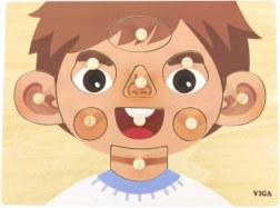 Holzpuzzle Gesicht für Kinder VIGA