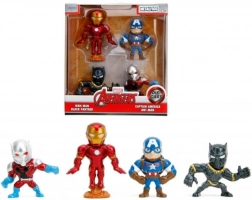 Set aus Metallfiguren MARVEL AVENGERS 6 cm – 4 Stk.