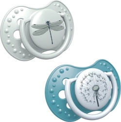 LOVI Dynamischer Silikonschnuller BOTANIC 6–18 Monate, 2 Stk., Junge