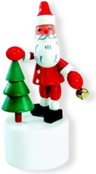 Drückfigur Santa Claus mit Bäumchen DETOA