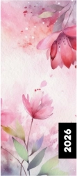 Monatlicher Kalender 2026 Flowers im PVC-Einband
