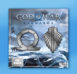 God of War Ragnarök Anstecknadeln – Set aus 2 Metall-Pins