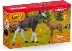 Set aus Elchfiguren mit Kalb