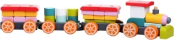 Holzzug CUBIKA mit drei Waggons - Holzpuzzle, 35 Teile
