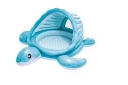 Aufblasbares Kinderplanschbecken mit Dach Schildkrötenbucht