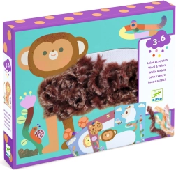 Kreativset Djeco Wool & Velcro – flauschige Freunde