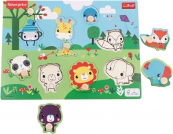 Fisher-Price Holzsteckpuzzle Wildtiere