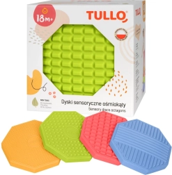 Sensorische Achtecke mit verschiedenen Texturen 4 Stk