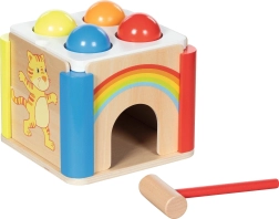 Holz-Hammerbox „Rainbow“ mit austauschbaren Seitenteilen – 1 Stück