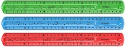 Flexibles Lineal KEYROAD Flexi 30 cm, transparent