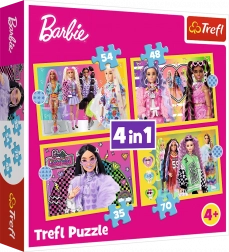 Puzzle Barbie Frohe Welt 4v1