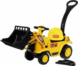 Kinder-Tretbulldozer mit Helm