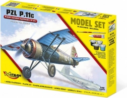 PZL P.11c Jagdflugzeug 1:48 Kunststoffmodell