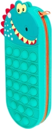 Silikonmäppchen Dinosaurier mit Pop-it-Oberfläche