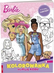 Barbie Malbuch nach Code mit Aufklebern