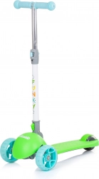 Kinderroller Chipolino Funky blau‑grün mit Leuchtrollen