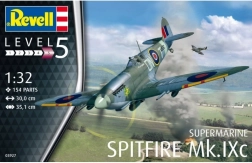 Plastikmodell des Flugzeugs Spitfire Mk.IXC zum Zusammenbauen