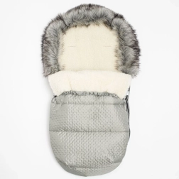 Winterfußsack New Baby Lux Wool grau