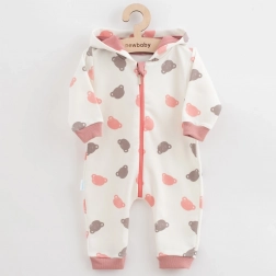 Baby-Joggingoverall mit Kapuze rosa NEW BABY Little One
