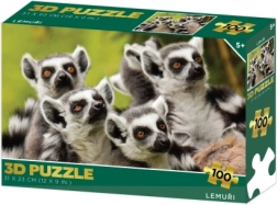 3D-Puzzle Lemuren 100 Teile