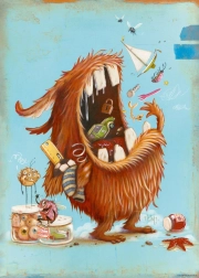 Puzzle Zozoville: Allesfresser 1000 Teile