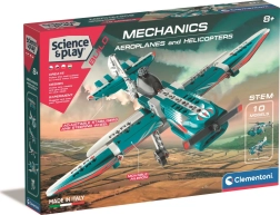 Clementoni Science & Play Mechaniklabor – Flugzeuge und Hubschrauber 10-in-1