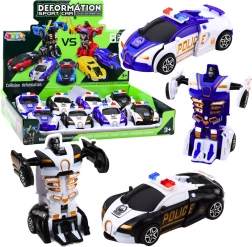 Auto Roboter 2in1 Sportliches Polizeiauto