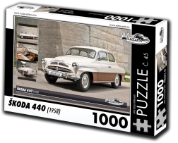 Retro-Auto-Puzzle Škoda 440 (1958) 1000 Teile