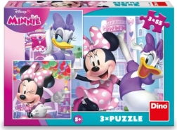 Puzzle DINO Minnie und Daisy 3×55 Teile