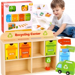 Tooky Toy Holz Recyclingzentrum Bildungsanlage