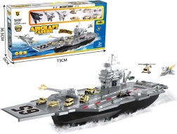 Militärischer Flugzeugträger mit Jägern