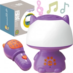 Woopie multifunktionale RGB-Lampe mit Bluetooth-Lautsprecher und Karaoke, lila