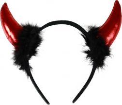 Teufelshörner mit Federn