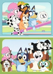 Bluey Ravensburger Puzzle auf dem Spielplatz