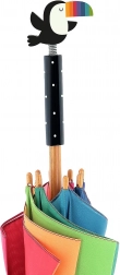 Kinder-Regenschirm mit Tukan – Regenbogen-Design Andy Westface
