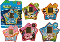 Taschen-Elektronikspiel Tetris in Sternform – orange