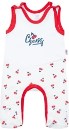 Baumwoll-Strampler NEW BABY Cherry