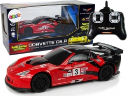 Sportwagen R/C 1:24 Corvette C6.R rot mit Beleuchtung