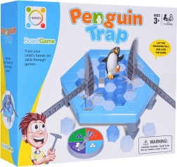 Geschicklichkeitsspiel für die Familie Pinguin auf dem Eis