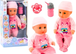 Baby-Puppe mit rosa Kleidung und Soundeffekten