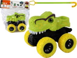 Dinosaurier Monster Truck mit grünen Gummirädern
