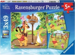 Puzzle Winnie Puuh 3x49 Teile von Ravensburger