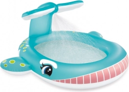 Aufblasbares Kinderbecken Wal mit Dusche INTEX