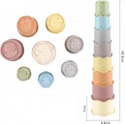 Stapelbecher für Kinder, Set mit 8 Stück