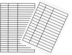 Linierter Einleger A5 aus hartem Kunststoff