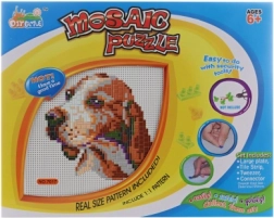 Mosaik Hund – kreative Kunststoff-Mosaik-Set für Kinder