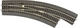 ROCO LINE gebogene Rechtsweiche mit Schotterbett