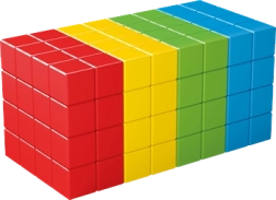 Geomag Magicube Full Color – magnetisches Konstruktionsset mit 128 Bausteinen